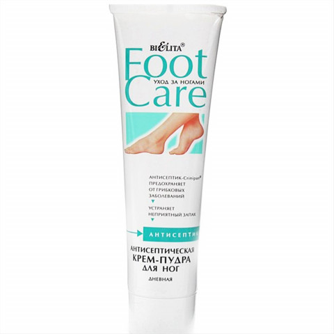 Крем-пудра для ног антисептическая дневная Белита Foot care 100 мл