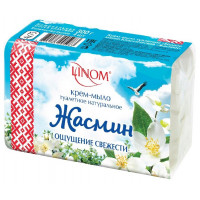Крем-мыло кусковое твердое LINOM Жасмин 300 г Крем-мыло кусковое твердое LINOM Жасмин 300 г