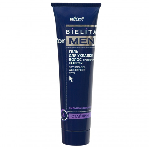 Гель для укладки волос Белита Bielita for MEN с мокрым эффектом 100 мл Гель для укладки волос Белита Bielita for MEN с мокрым эффектом 100 мл