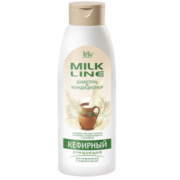 Шампунь-кондиционер IRIS Milk Line кефирный очищающий для нормальных и жирных волос 1000 мл Шампунь-кондиционер IRIS Milk Line кефирный очищающий для нормальных и жирных волос 1000 мл