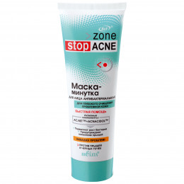 Маска-минутка для лица Белита Stop Acne антибактериальная 75 мл Маска-минутка для лица Белита Stop Acne антибактериальная 75 мл