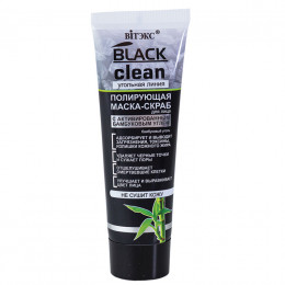 Маска-скраб для лица полирующая Витэкс Black Clean 75 мл Маска-скраб для лица полирующая Витэкс Black Clean 75 мл