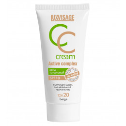 Крем Luxvisage тональный 35 г CC Active complex SPF 10 тон 20 beige Крем Luxvisage тональный 35 г CC Active complex SPF 10 тон 20 beige